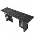 Designový konzolový stolek Avanti z masivního dřeva v černé barvě 180cm