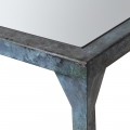 Luxusní zrcadlový konferenční stolek Starr se zrcadlovou povrchovou deskou z kovové konstrukce 160cm