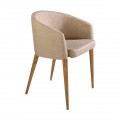 Moderní jídelní židle Vita Naturale s textilním čalouněním