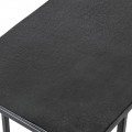 Industriální příruční stolek Blackout se železnou konstrukcí v provedení jasan černá 61 cm