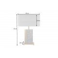 Stolní lampa Miracul v glamour stylu s podstavou z mramoru šedé barvy a kovu ve zlaté barvě 65 cm