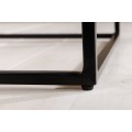 Designový obdélníkový konferenční stolek Westford s vrchní deskou se sheeshamového dřeva a žebrovanou konstrukcí