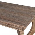 Rustikální konzolový stolek Kahuna z masivního dubového dřeva v hnědé barvě 250cm