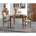 Luxusní rustikální jídelní židle Heriss s béžovým čalouněním z masivu 104 cm