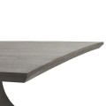 Luxusní monerní obdélníkový jídelní stůl Lucia s ručně vyřezávanými nožičkami z masivního akáciového dřeva šedá 200 cm