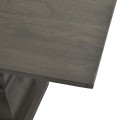 Luxusní monerní obdélníkový jídelní stůl Lucia s ručně vyřezávanými nožičkami z masivního akáciového dřeva šedá 200 cm