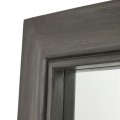 Luxusní obdélníkové zrcadlo Lucia s rámem z akáciového dřeva v šedé barvě s přírodní kresbou 180 cm
