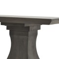 Moderní luxusní konzolový stolek Lucia s ručně vyřezávanými nožičkami z masivního akáciového dřeva v šedé barvě 180 cm