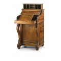 Rustikální luxusní psací stolek se sekretářem M-VINTAGE z mahagonového masivu 95cm
