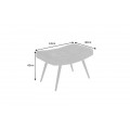 Designová taburetka Scandinavia šampaňská 61cm