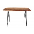 Industriální nábytek pro Váš interiér - stylový barový stůl Mammut ze dřeva akácie