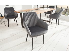 Designov&aacute; židle Timeless Comfort stř&iacute;bro &scaron;ed&aacute;