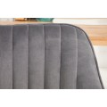 Designov&aacute; židle Timeless Comfort stř&iacute;bro &scaron;ed&aacute;