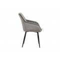 Designov&aacute; židle Timeless Comfort stř&iacute;bro &scaron;ed&aacute;