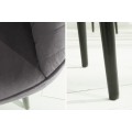 Designová židle Timeless Comfort stříbro šedá