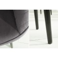 Designov&aacute; židle Timeless Comfort stř&iacute;bro &scaron;ed&aacute;