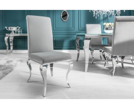 Luxusní jídelní židle Modern Barock stříbrná