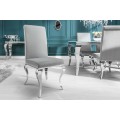 Luxusní jídelní židle Modern Barock stříbrná