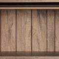 Luxusní masivní knihovna Constantine s žebříkem a úložným prostorem ve skříňkách a zásuvkách světle hnědá 197 cm