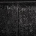 Luxusní moderní černý TV stolek Alaric se čtyřmi dvířky se zaoblenými hranami 200 cm