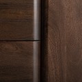 Art deco masivní komoda Craigh tmavě hnědé mango 180cm