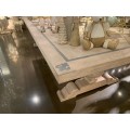 Vintage jídelní stůl Nature z masivního dřeva hnědé barvy s vyřezávanýma nohama 300cm