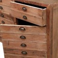 Venkovská designová komoda Ondine z masivního borovicového dřeva s falešnými zásuvkami 135cm