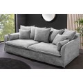 Designová dvoumístná sedačka Heaven s šedým čalouněním 200cm