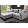 Designová dvoumístná sedačka Heaven s šedým čalouněním 200cm