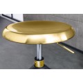 Designová barová židle Zalias ve zlaté barvě 74-82 cm