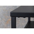Designový konzolový stolek v industriálním stylu z kolekce Industria Durante v černé barvě