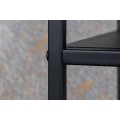 Industriální černý konzolový stolek Industria Durante 100 cm