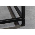 Designový konzolový stolek v industriálním stylu z kolekce Industria Durante v černé barvě s úložným prostorem pod deskou