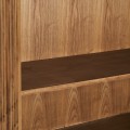 Luxusní orientální obdélníková barová skříňka Verdy z jilmového deva v medové barvě 160 cm
