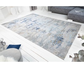 Vintage orientální koberec Adassil s abstraktním vzorem v odstínech modré se žlutými detaily 350 cm