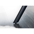 Moderní designová petrolejová modrá lavice Mariposa s pěnovým čalouněním a sametovým potahem 165 cm