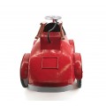 Designová červená retro dekorace Coche ve tvaru hasičského auta 72 cm