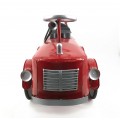 Designová červená retro dekorace Coche ve tvaru hasičského auta 72 cm