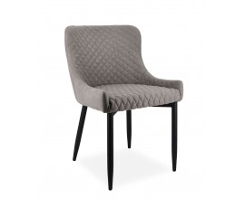 Moderní jídelní židle Gardy s designovým čalouněným potahem v šedé barvě 82 cm