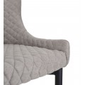 Moderní jídelní židle Gardy s designovým čalouněným potahem v šedé barvě 82 cm