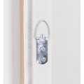 Moderní designový obraz Hortense v odstínech fialové se zlatými detaily s motivem hortenzií 122 cm