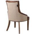 Jídelní židle CHESTERFIELD z pravé kůže 98cm