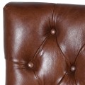 Jídelní židle CHESTERFIELD z pravé kůže 98cm