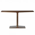 Designový industriální konzolový stolek Rustico s kovovou konstrukcí tvaru T s patinovaným povrchem 87 cm