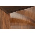 Designová barová masivní dvoudveřová skříňka Viento v art deco stylu v hnědé barvě 120 cm