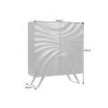 Designová barová masivní dvoudveřová skříňka Viento v art deco stylu v hnědé barvě 120 cm