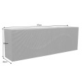 Stylový čtyřdvířkový černý masivní art deco tv stolek Cumbria s 3D vzorem a dvěma poličkami 180 cm