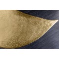 Designový glamour příruční stolek Klimt zlaté barvy ve tvaru ocasu velryby z kovu 65 cm