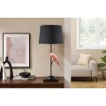 Designová stolní lampa Parrot se čtvercovou podstavou a dekorací v podobě růžového papouška 75 cm