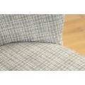 Designov&aacute; retro boucle j&iacute;deln&iacute; židle Olive v zelen&eacute; barvě s čern&yacute;mi nožičkami 75 cm